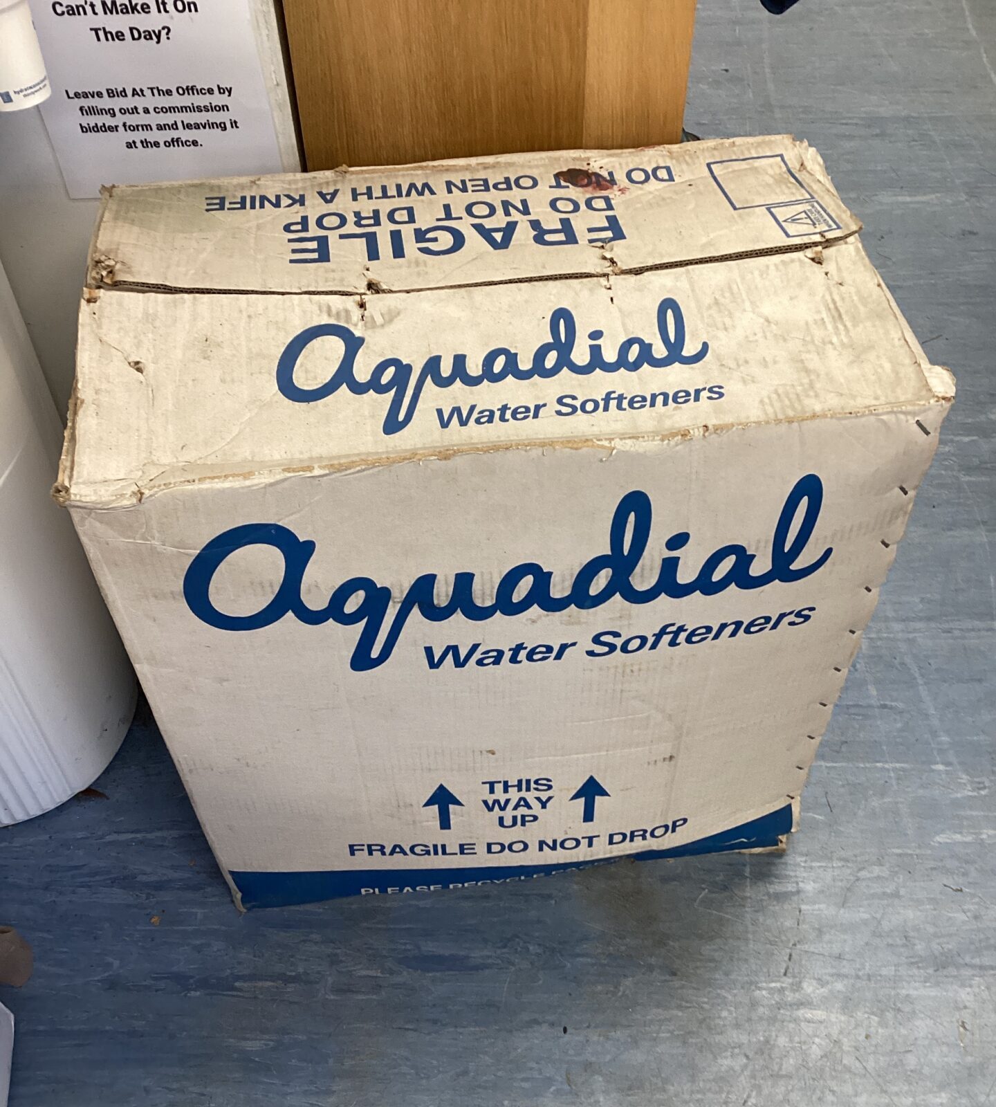 Aquadial water softener in box