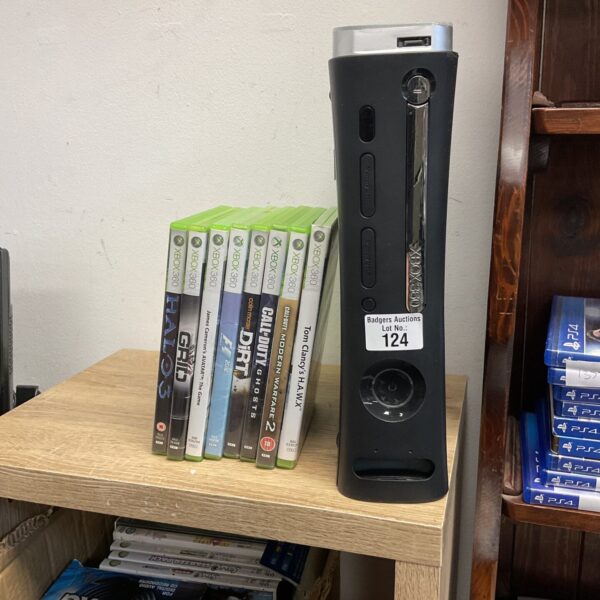 Xbox 360 console with PC development add on and selection of games incl. Call of Duty, Halo, Tom Clancy, f1