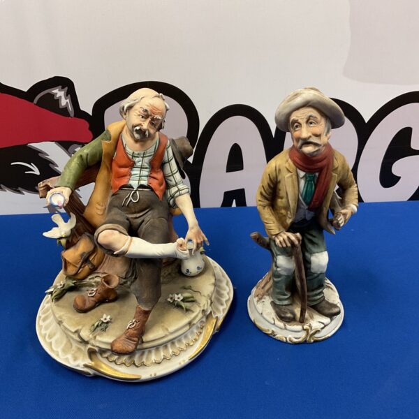 G pezzato capodemonte old man porcelain figurines