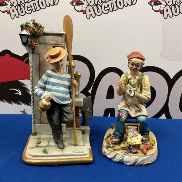 Two capodemonte italian porcelain figurines including cobbler