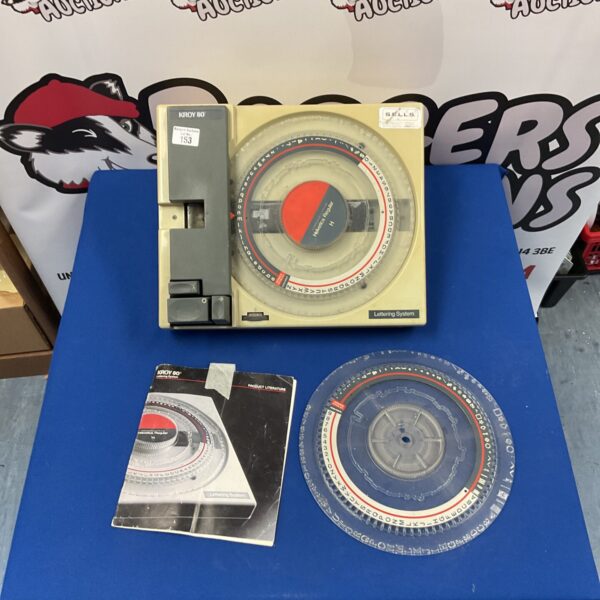 Vintage Kroy 80 lettering system with supply cartridge.
