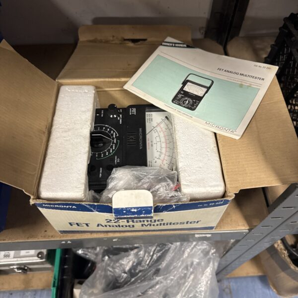 Vintage Micronta FET analog tester with manual.