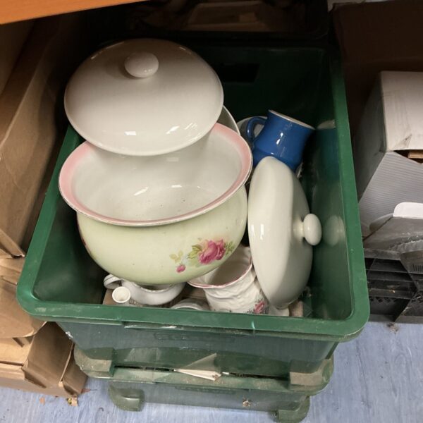 Four boxes of mixed China inc Wedgewood