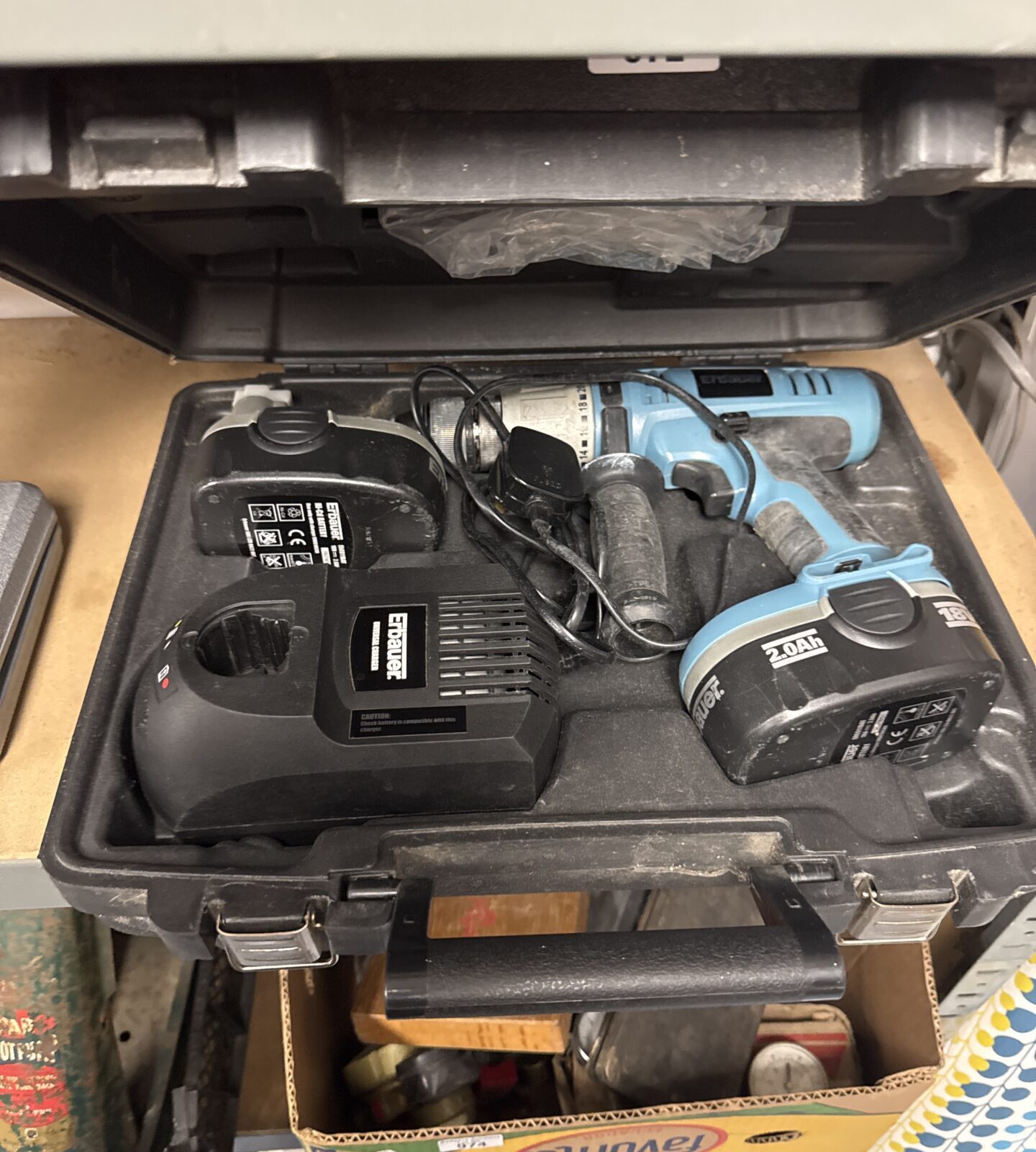 erbaur 18v battery drill working