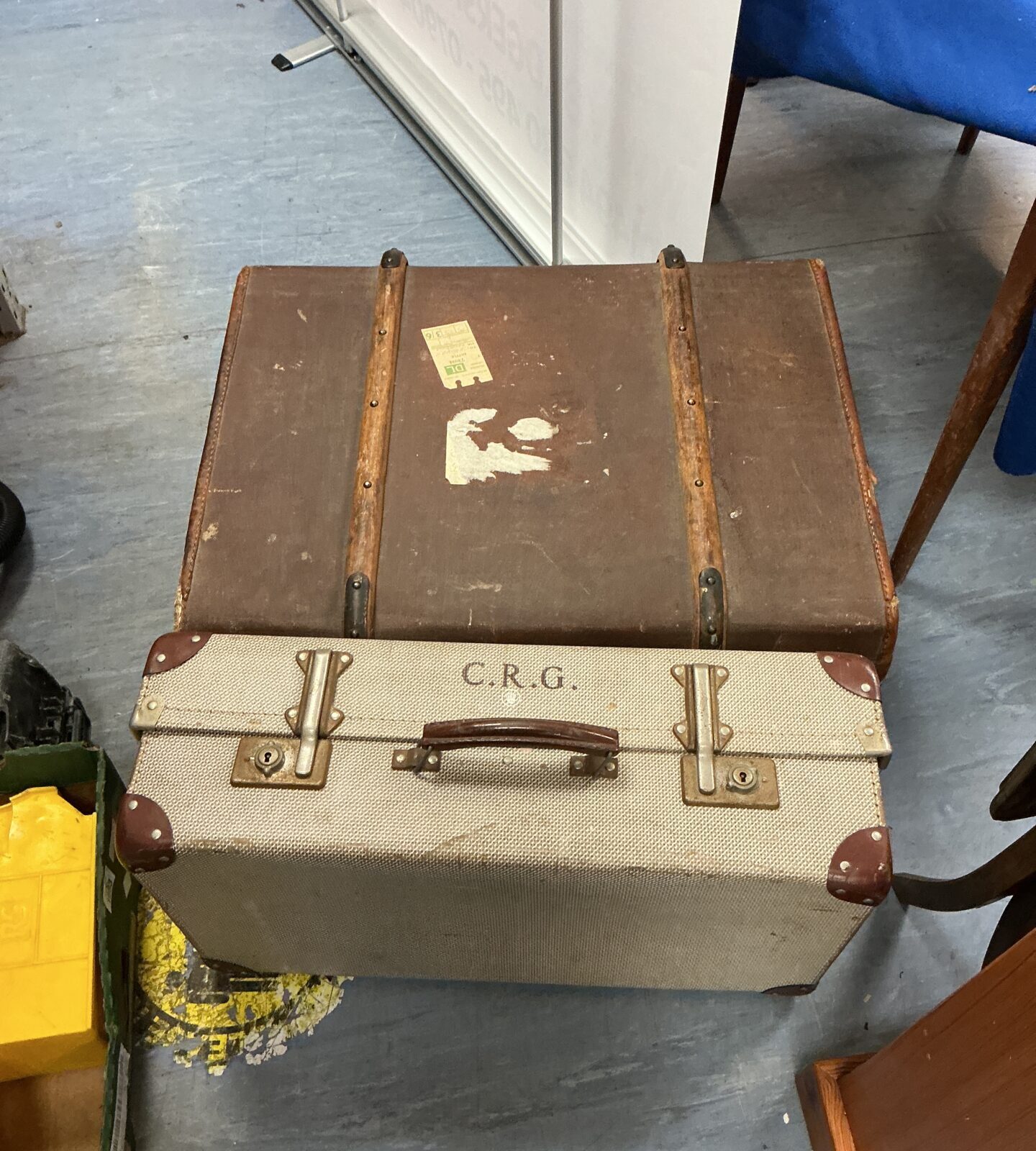 Vintage Travel trunk and case