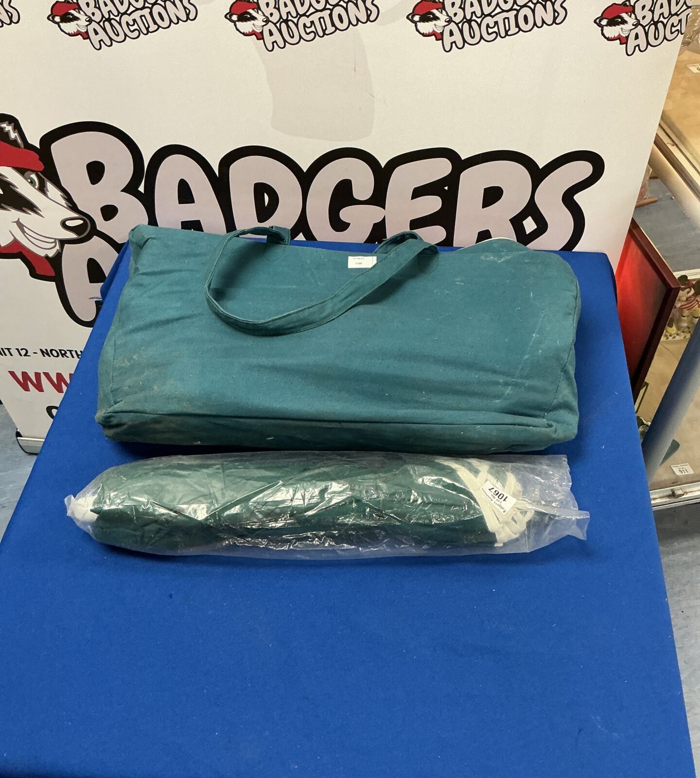 Folding Camping Chairs in bag with parasol