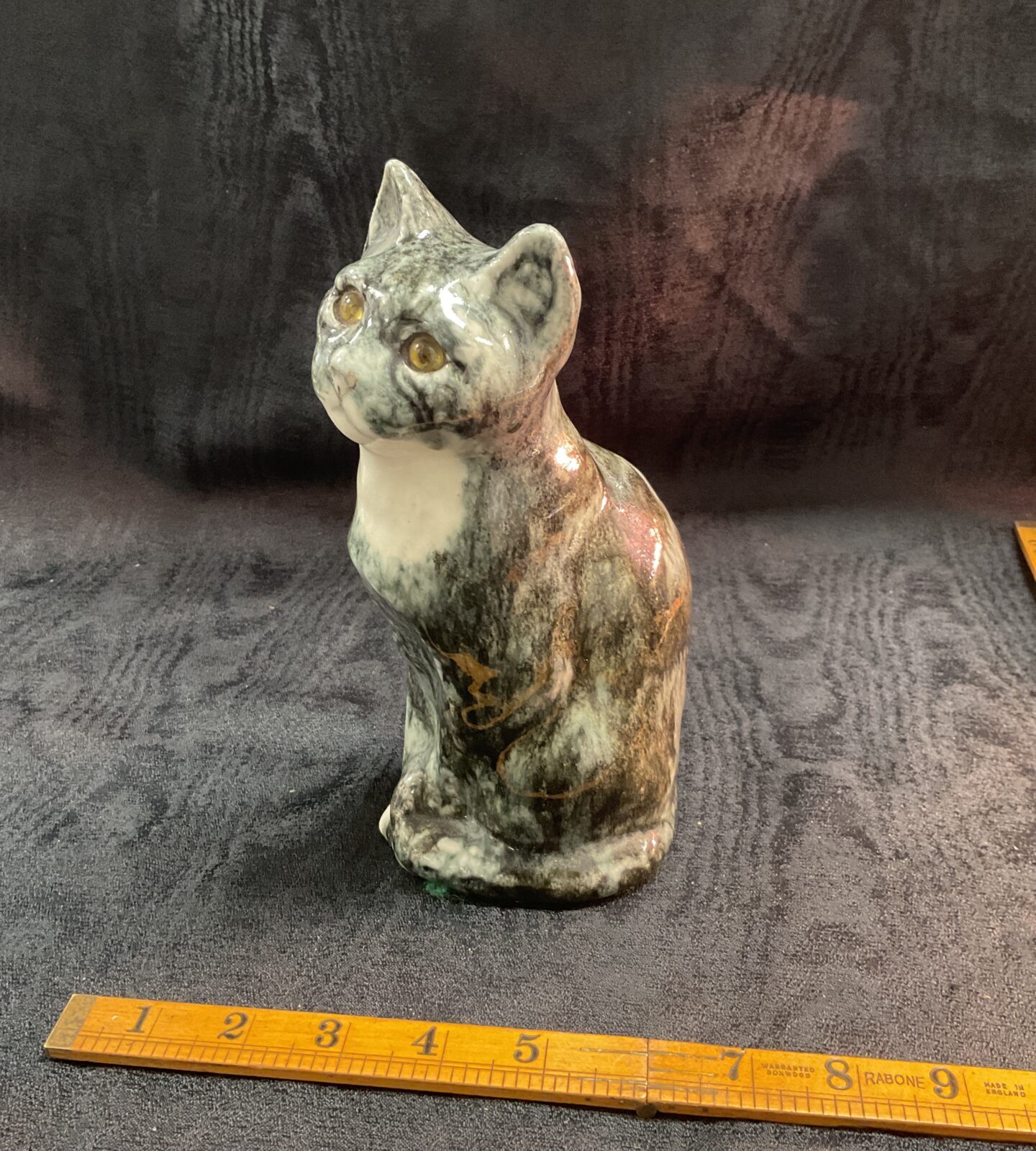 Winstanley Grey Tabby Seated Cat Size Two