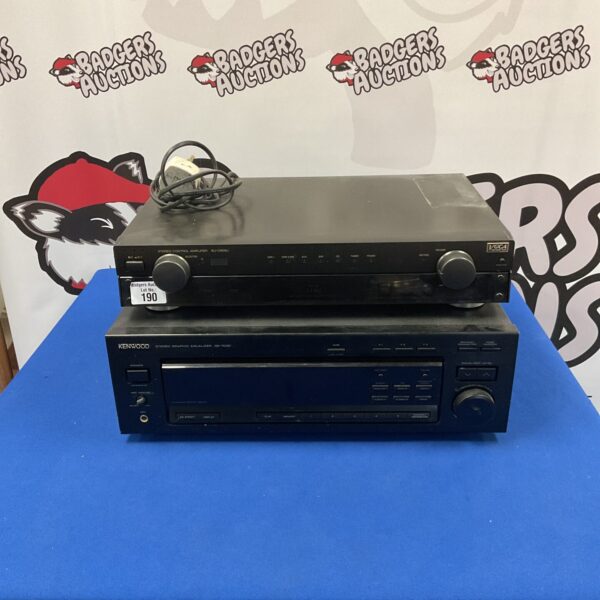 VGCA stereo control amplifier SU-C909U and Kenwood stereo graphic equalizer GE-7030