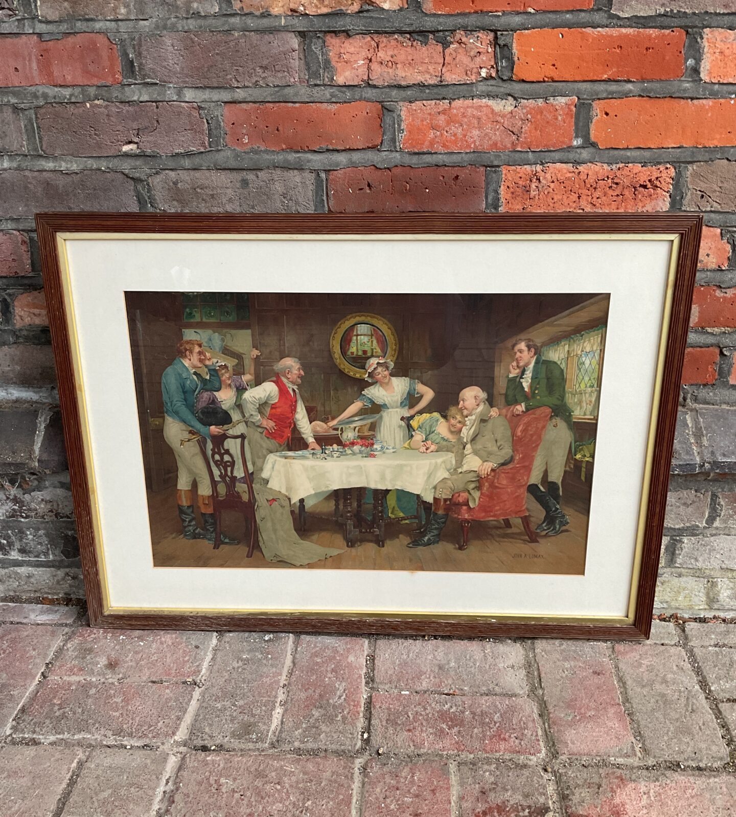 John a lomax 1857-1923 chromolithograph titled the reconciliation