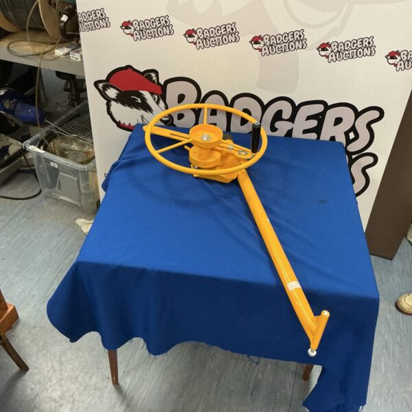 Metal drywall lifter tool for construction and renovation projects.