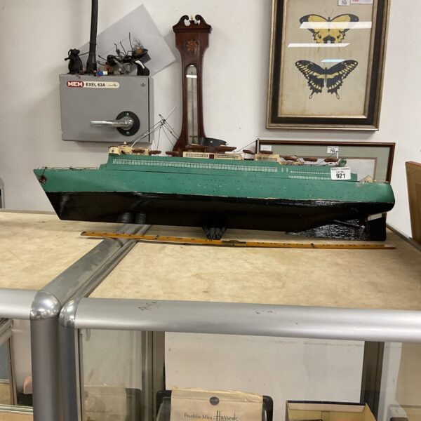 vintage scratch built model rms caronia Ship needs tlc 28”