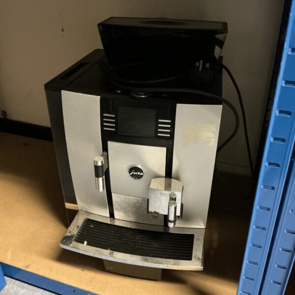 Silver Jura Giga X3 automatic coffee machine for home use.