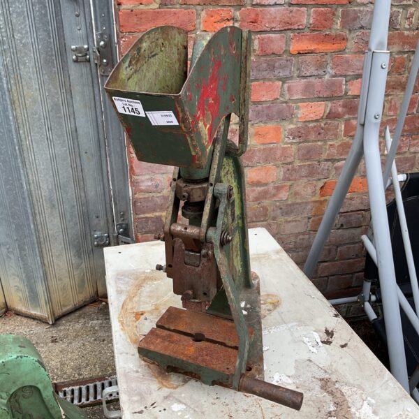 Vintage besco machinery stanelco press