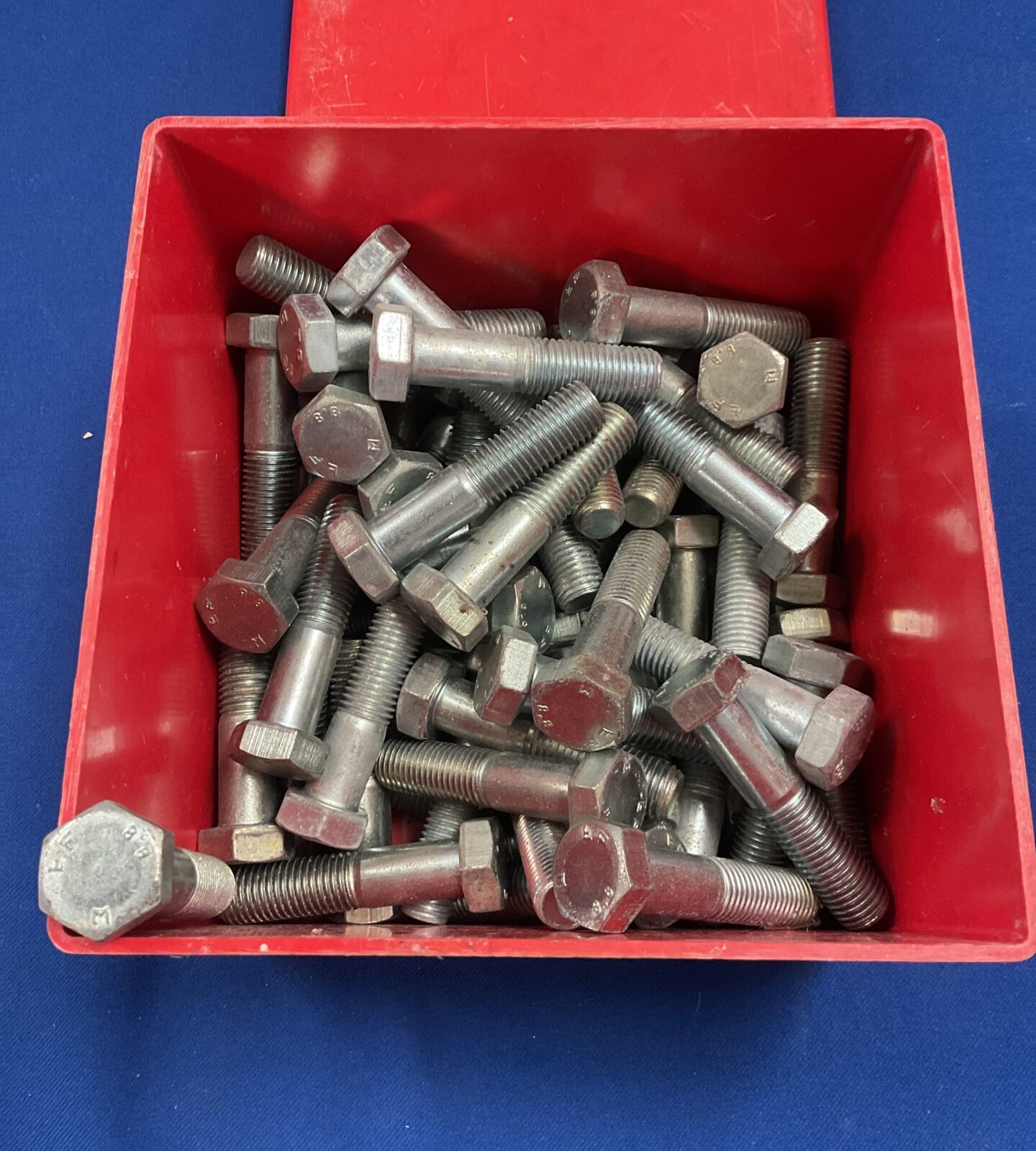 Box of Large Metric 8.8 bolts