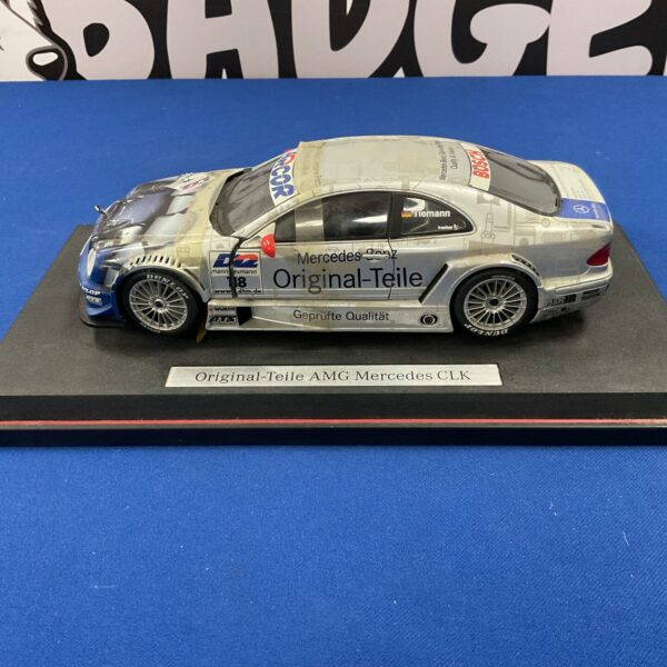 Detailed Maisto Mercedes CLK model car, diecast collectible.