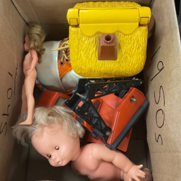 Box vintage Toys inc matchbox tonka and dolls