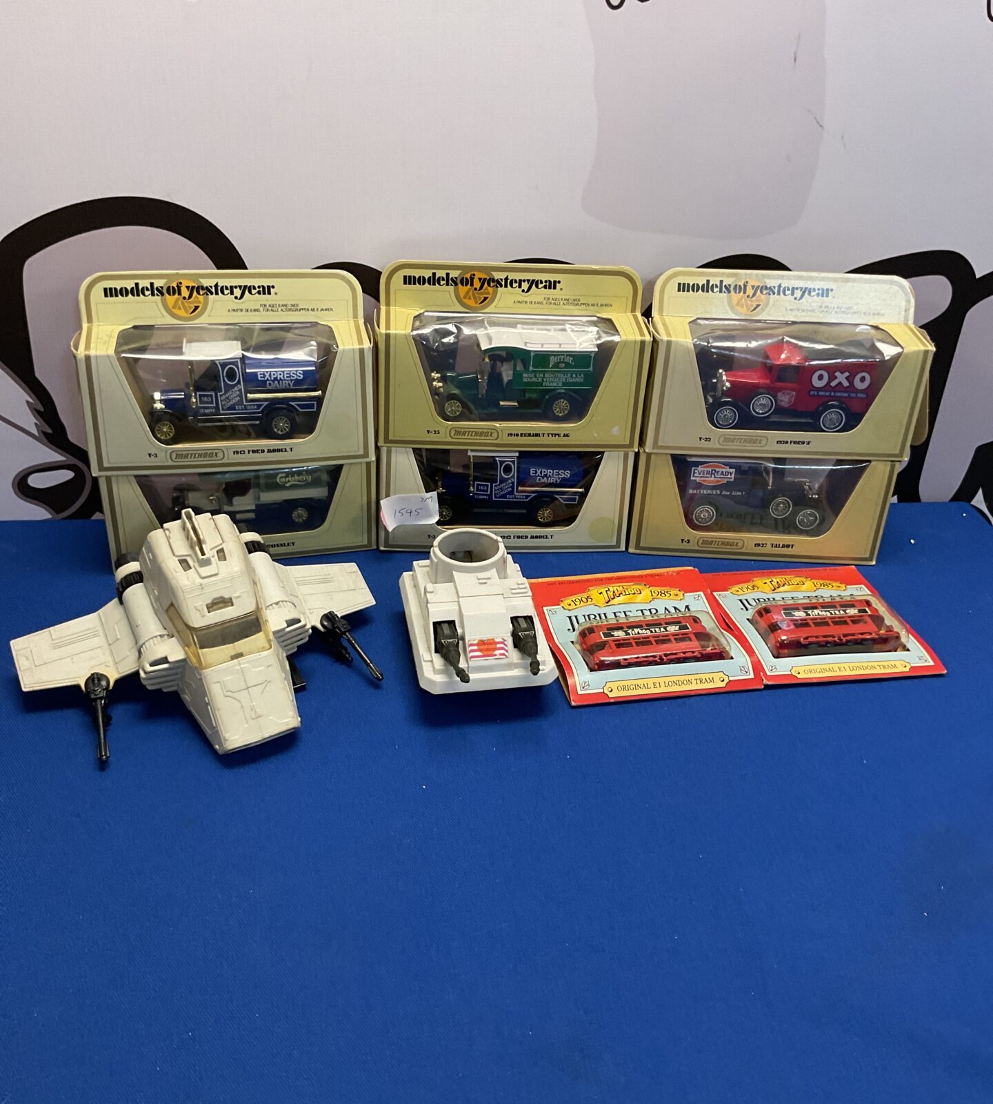 Selection of boxed diecast models inc models of yestyear and vintage 1980s lucasfilm star wars ships