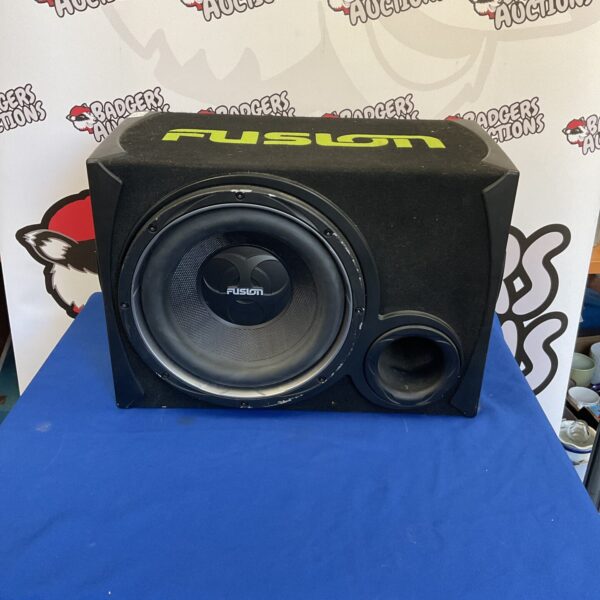 Fusion 12 inch car subwoofer for enhanced vehicle audio.