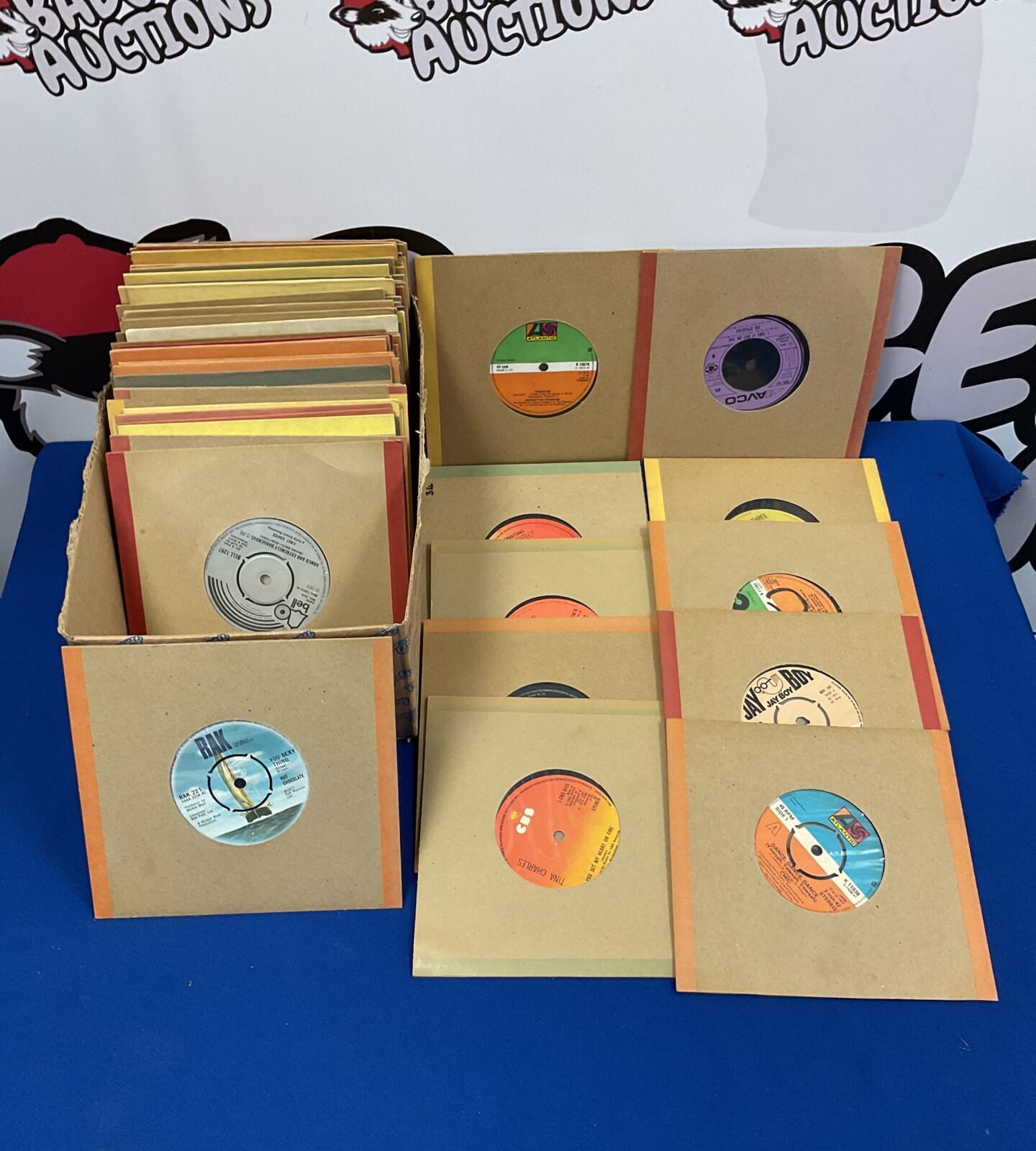 Collection of 7” single soul music vinyl records