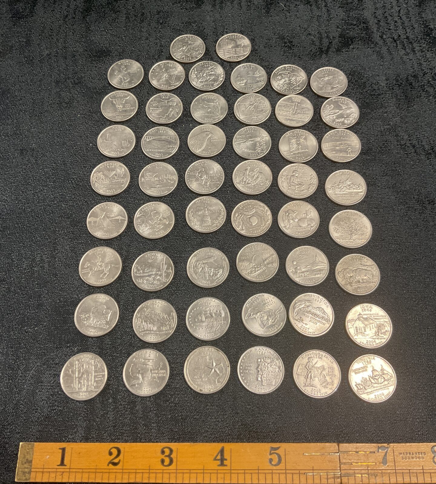 complete set of the fifty states of america quarters coins