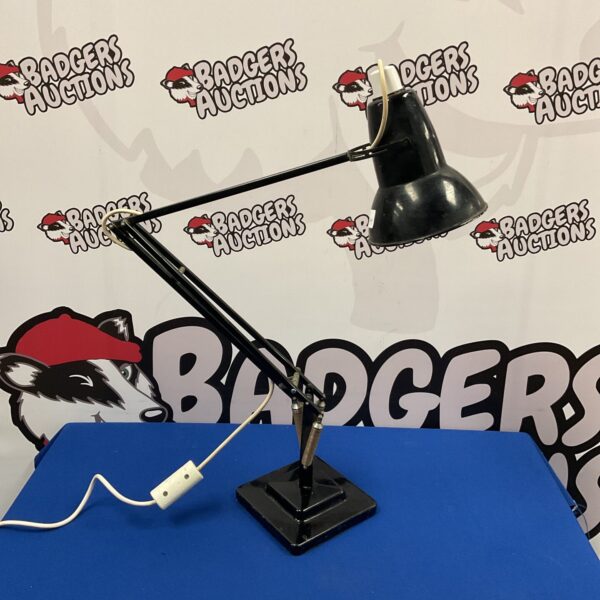 Vintage Herbert Terry Anglepoise lamp in industrial style.