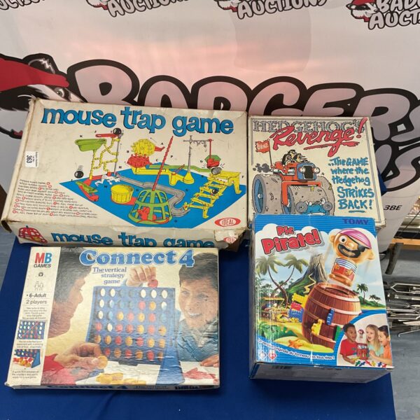 Vintage MB Games lot including a colourful board game.