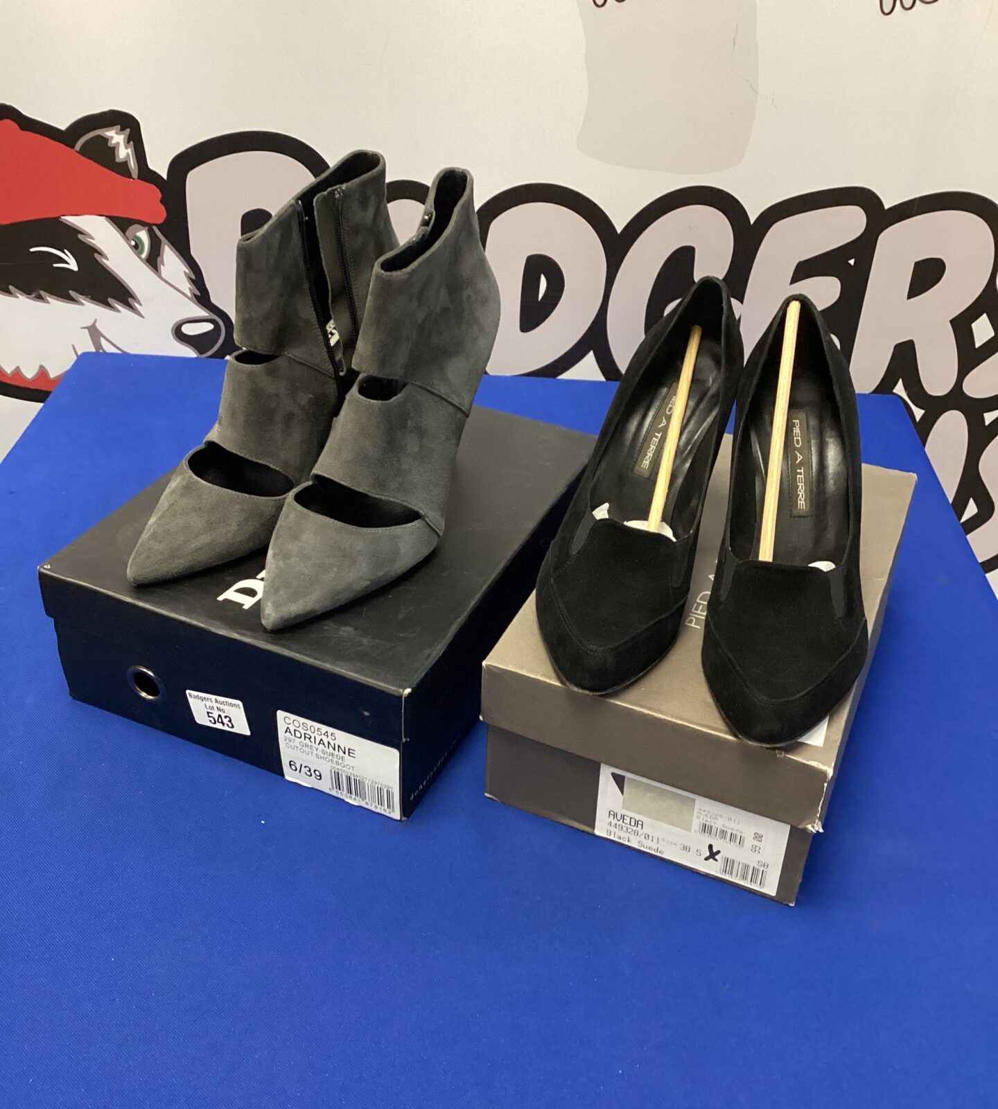 Two pairs of ladies heels inc dune size 39 & aveda size 38.5