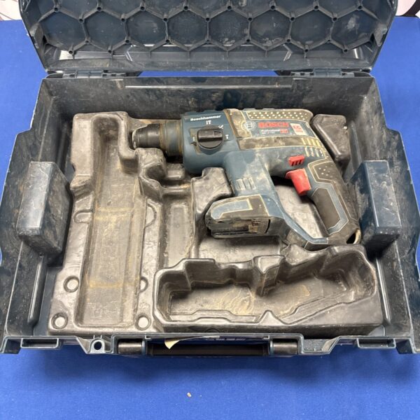 Bosch GBH 18V-EC hammer drill body only in open case.