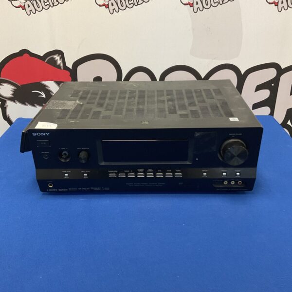 Black Sony STR-DH800 AV receiver for home theater systems.