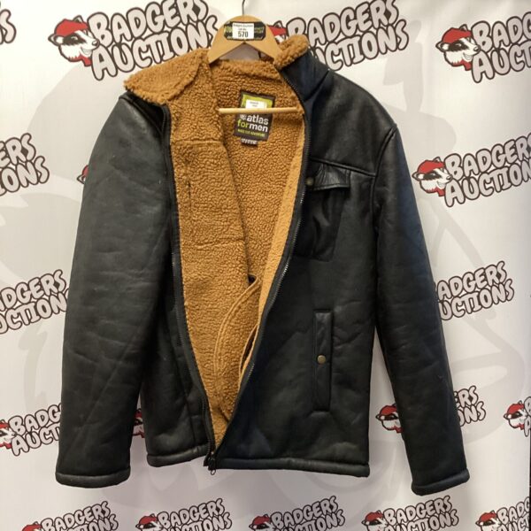 Men's size medium Atlas fleece-lined jacket, warm winter coat.