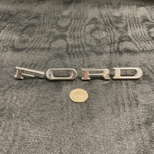 Classic Chrome Ford Letters