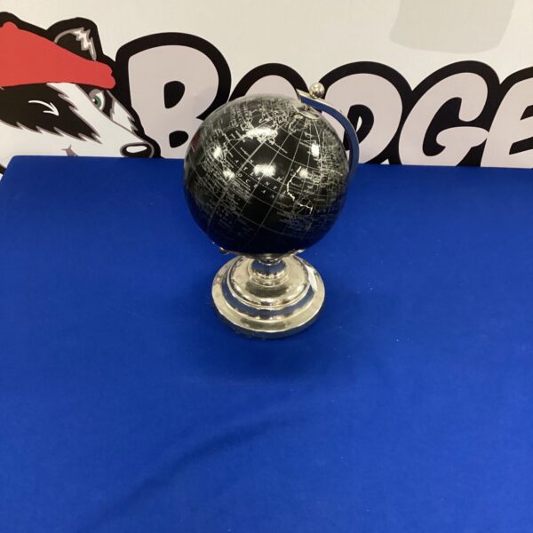 Small Globe on stainless steel base