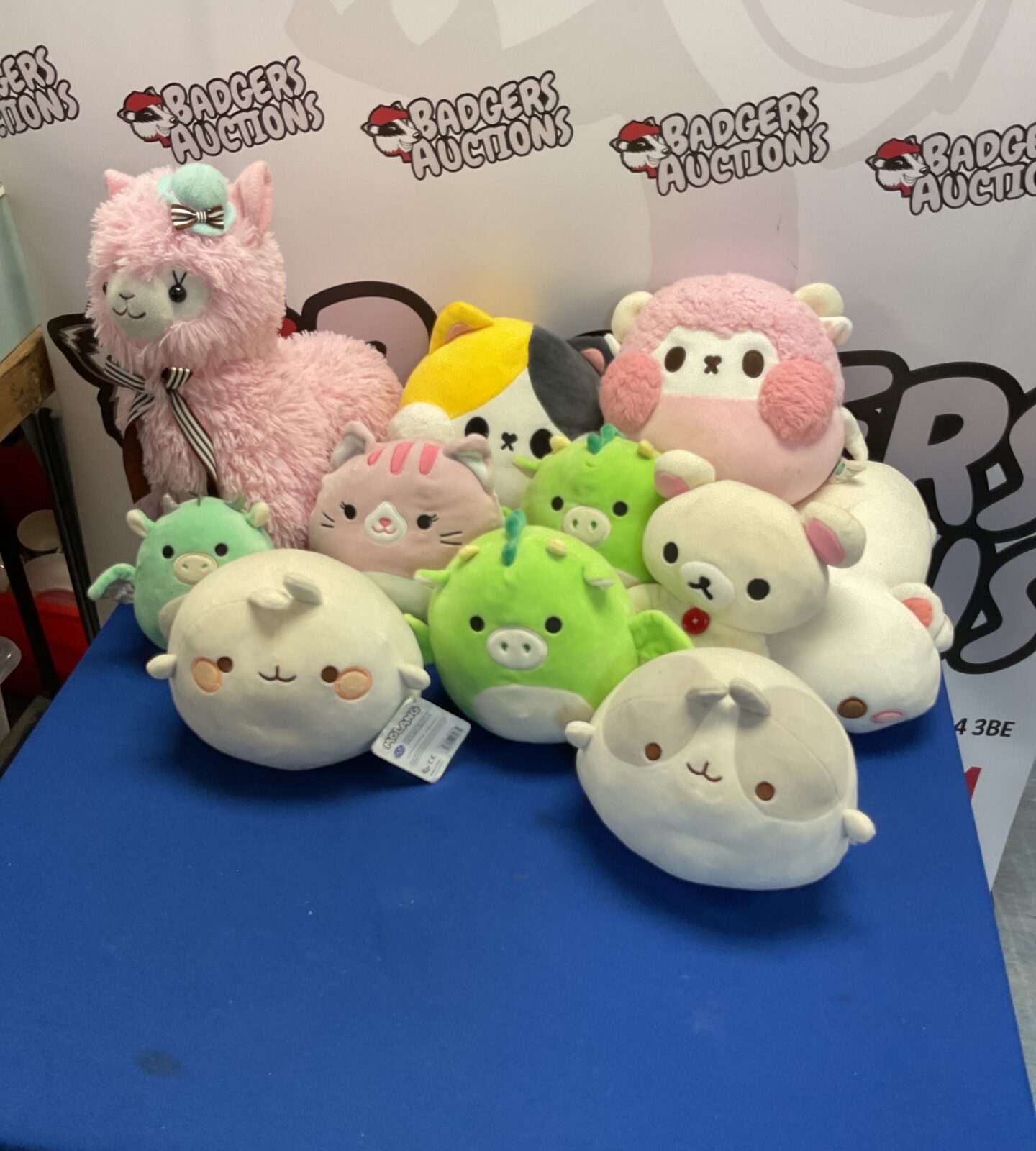 Selection of mixed soft toys inc squishmallows