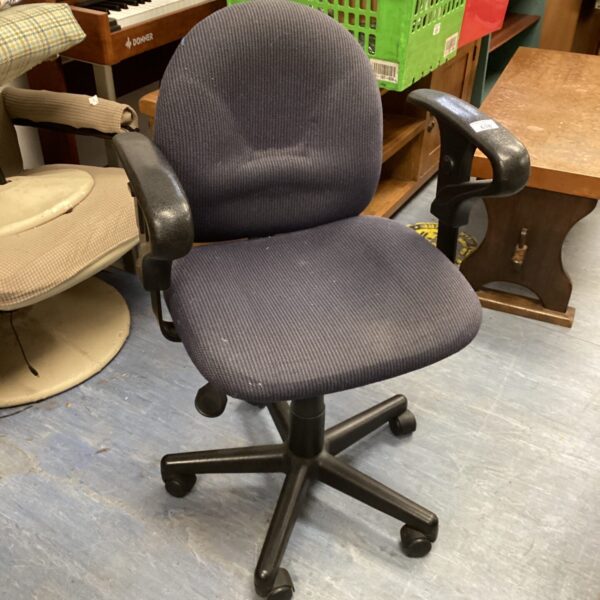 Navy blue office swivel chair