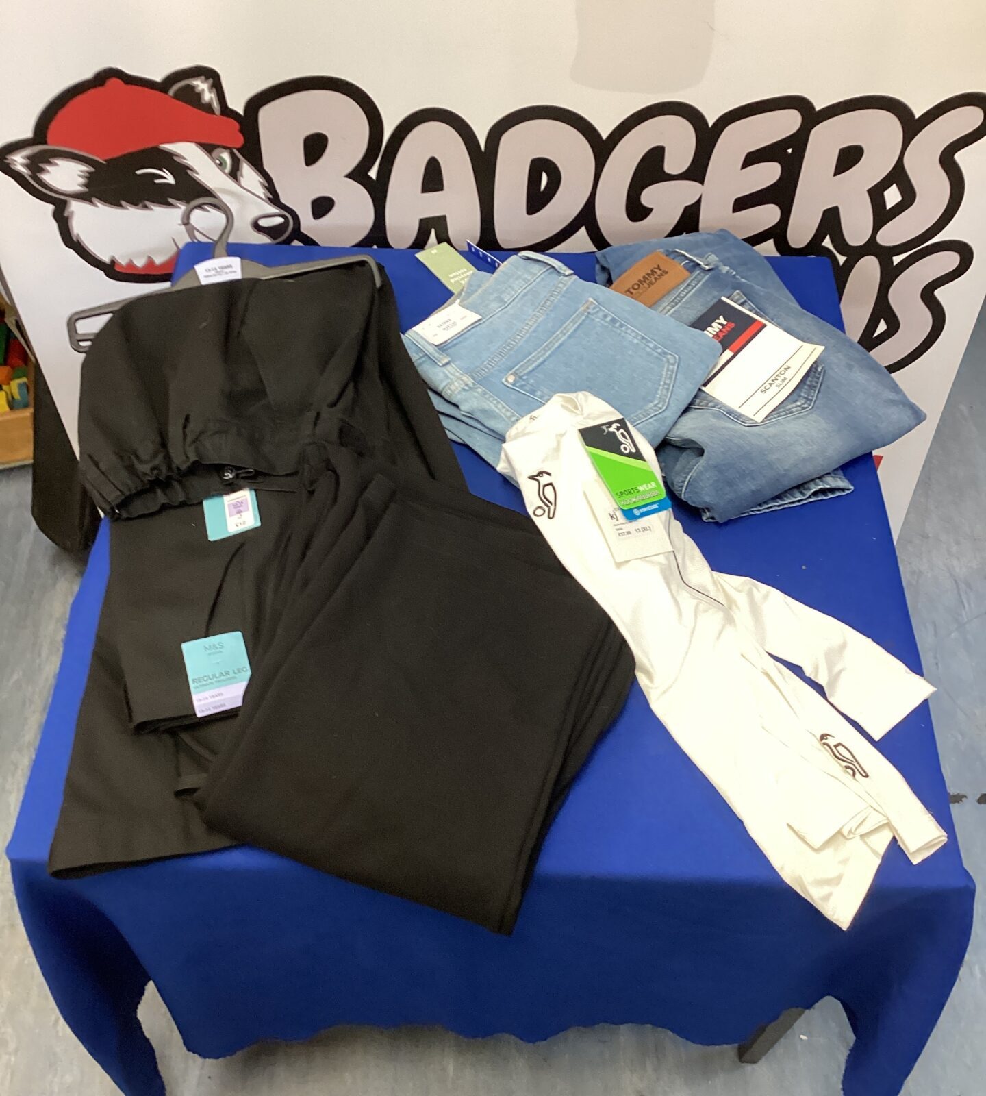 Bag second hand clothes some New with tags inc childs kookaburra under shirt