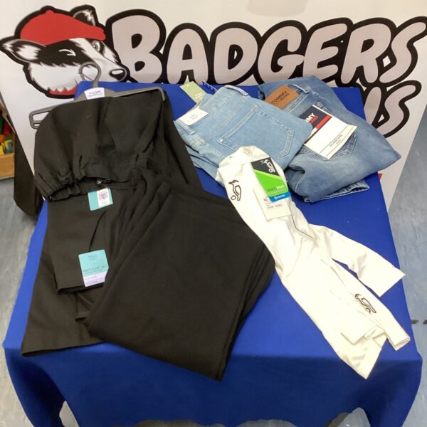 Bag second hand clothes some New with tags inc childs kookaburra under shirt