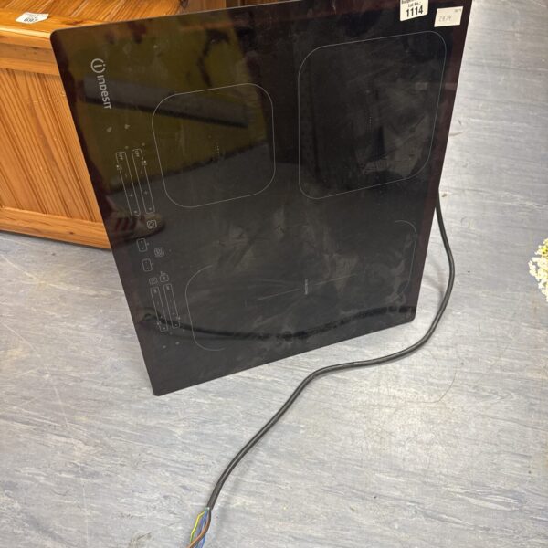 Used Indesit electric cooker hob for kitchen appliance repair.