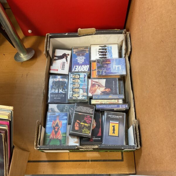 Mixed cassette tape lot including Jamiroquai, vintage music collection.