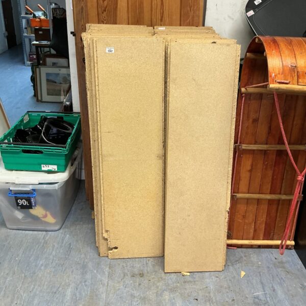 Quantity of used loft boards for construction projects.