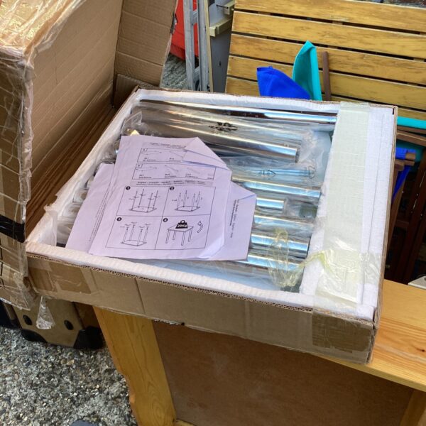 Used Hartleys Direct folding table, ideal for portable use.