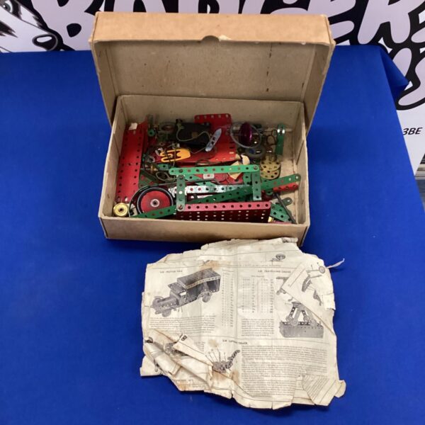 Box of vintage Meccano