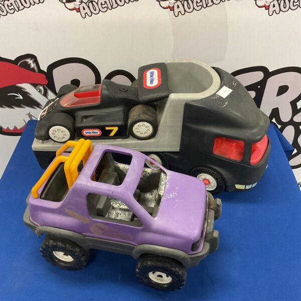 Three little tykes vehicles