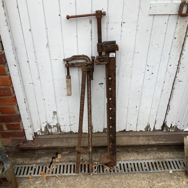 three sash clamps