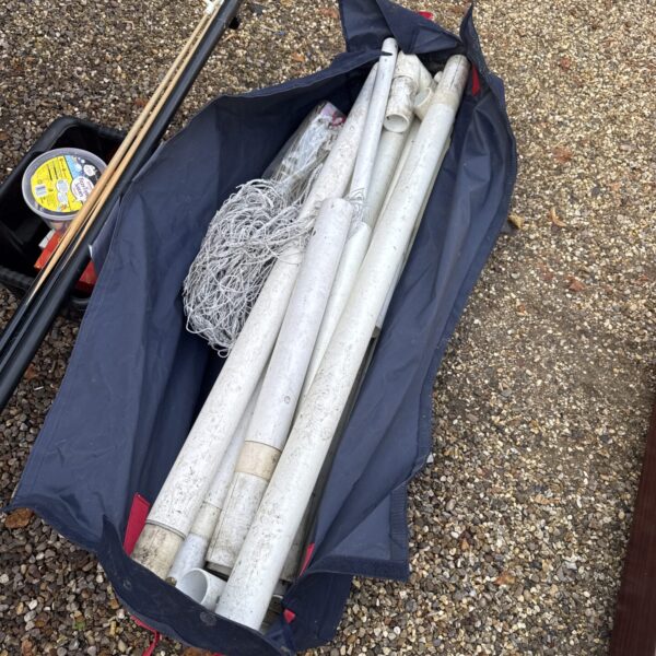 Used Samba plastic football goal with all components in a carry bag.