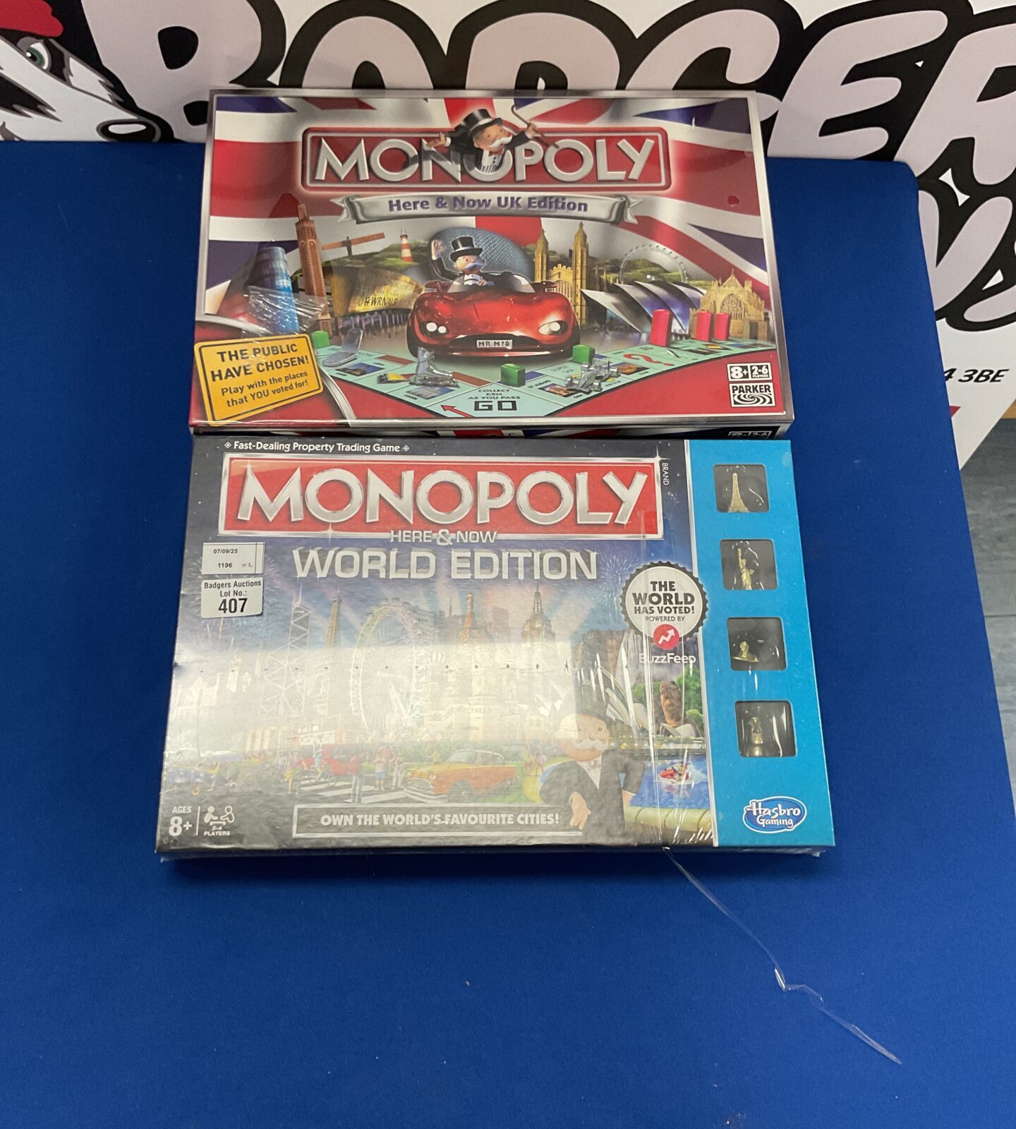 Two sealed monopoly games inc world edition and here and now uk edition