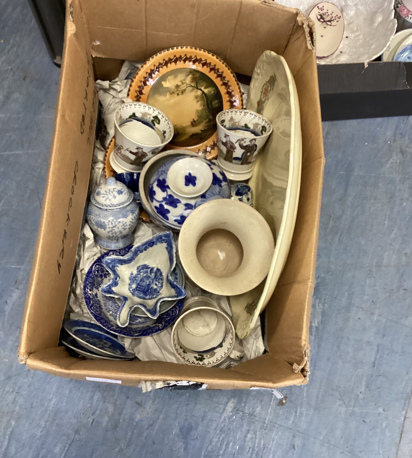 Selection of vintage pottery items