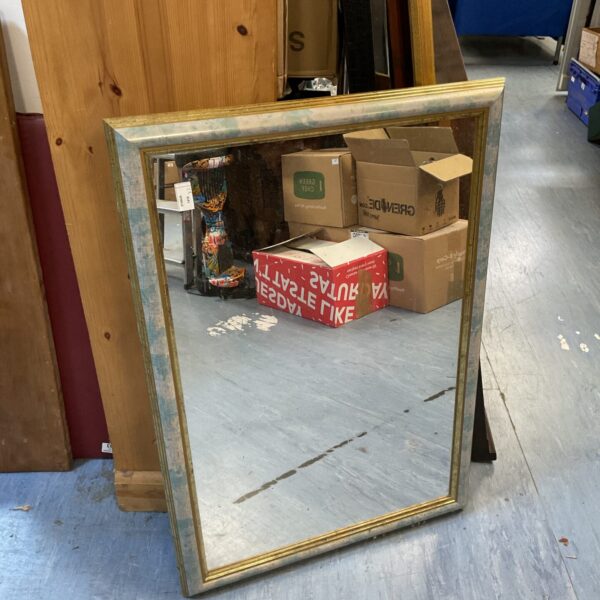 Modern gilt framed mirror 85x59cm