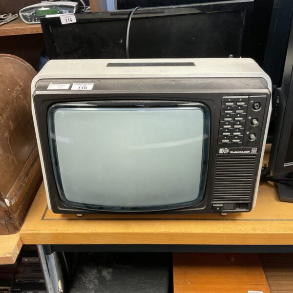 Vintage Pye Studio Colour television in used condition.