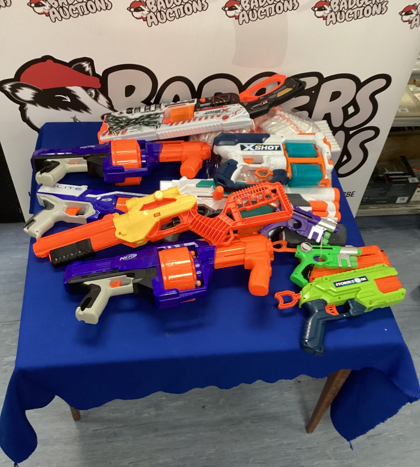 Quantity of Nerf Guns with spare darts