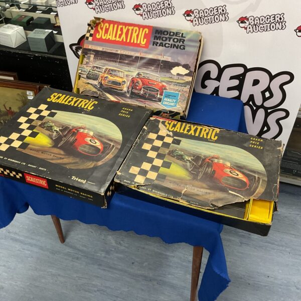 Three vintage scalextric sets